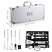 BBQ Grill Tools Set,Discoball Stainless Steel Utensils with Aluminium Case 9 Barbecue Accessories, Outdoor Grilling Kit for Dad