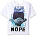 Trolls Boys' Little Boys' Status Update Nope Short-Sleeved T-Shirt, White, 4