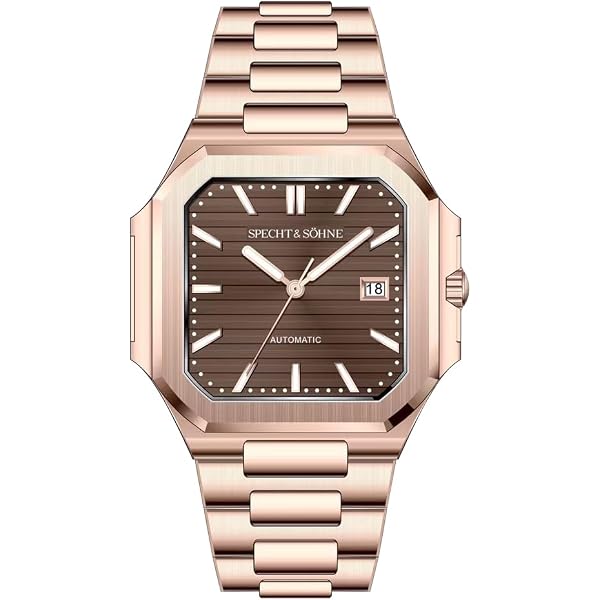 Amazon.com: Specht & Söhne 41MM Square Cubic 5711 Men