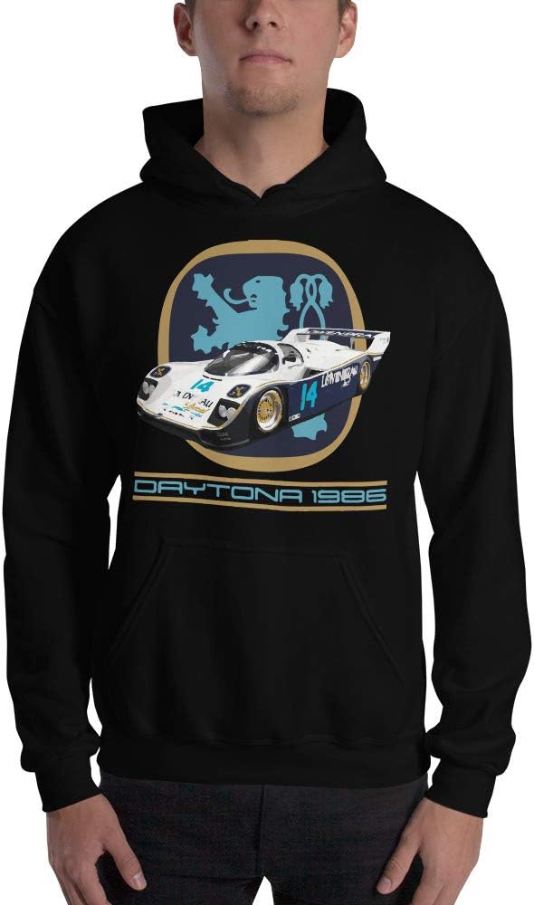 JG Infinite1986 Daytona 24 hrs Holbert-Lowenbrau 962 IMSA GTP Race Car Hooded Sweatshirt