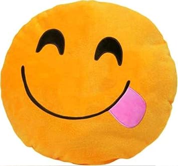 Naxo Supersoft Emoji Cushion Pillow Set of 1-13 x 13