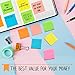 15-Pack Post It Pad for Home & Office, 7.5 x 7.7cm Super Sticky Post Notes, Neon Post Its for School, 80 Leaves/pad Stickies Post It Notes for Reminders, Neon Colored Post It Study Aids, Post It Note