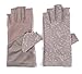 JURUAA Womens Sunblock Fingerless Gloves Summer UV Protection Driving Cotton Gloves