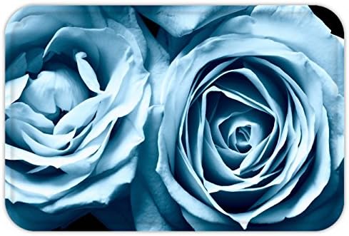 Creative Com table Style Door Mat Beautiful Light Blue Rose Flower Doormat Size Doormat Floor Mat Indoor Outdoor Decorate Your Home