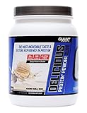 GIANT SPORTS Delicious Elite Protein Powder, Vanilla, 1.13 Pound