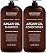 New York Biology Moroccan Argan Oil Shampoo and Conditioner Set - Moisturizing and Volumizing for All Hair Types and Color Treated Hair - with Keratin - 16.9 Fl Oz