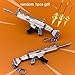 mankecheng Games Metal Scar Automatic Rifle Gun Model Action Figure Arts Toys Collection Keychain Gift