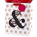 Hallmark Large Valentine's Day Gift Bag with Tissue Paper (You & Me On Dots)