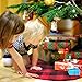 ATLIN Buffalo Plaid Christmas Tree Skirt - 3 Inch Red and Black Checks for a Traditional Look - Machine Wash and Dry – 3 ft and 4 ft Models