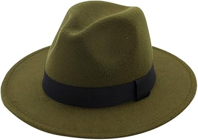 womens green fedora hat