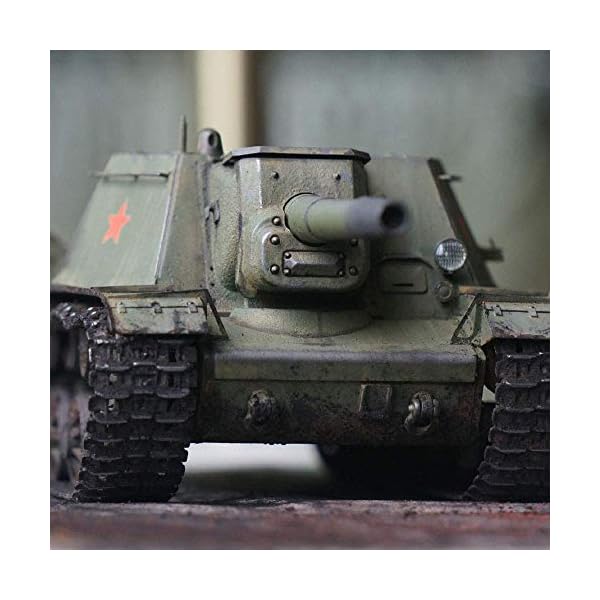 XHH Military Tank Puzzle Model Kits, 1/35 Scale Soviet ISU-152 Self_Propelled Assault Gun Tank Jigsaw Toys – Bild 4