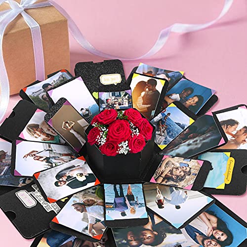 Koogel Explosion Box Set, Glitter Album Gift Box Creative Album Surprise Album Sticker Box for Marriage Proposals Making Surprises Birthday