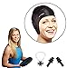 Silicone Swim Cap for Long Hair with Ergonomic Ear Pockets, Ear Plugs and Nose Clip by Start Smart