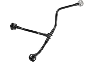 Partuto Cooling System Overflow Hose No.80A121081S/80A121164F Front Expansion Tank Hose Line Pipe for Audi Q5 2.0L 2016-2024 Plastic Black Good Sealing