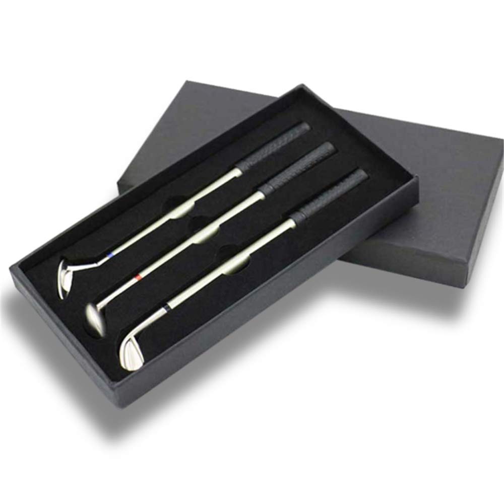 JUNTAO Mini Golf Club Putter Ballpoint Pen Golfers Gift Box Set Desktop Decor for School Supplies Golf accessories (B)