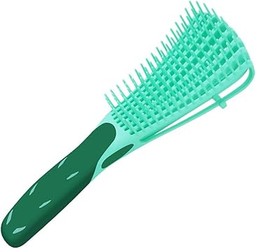 Brosse Cheveux Crepus Brosse Demelante Detangling Hair Brush Brosse Demelante Pour Cheveux Boucles Pour Cheveux Textures Kinky Ondule Ameliorez La Texture Des Cheveux Vert Amazon Fr Hygiasne Et Soins Du Corps