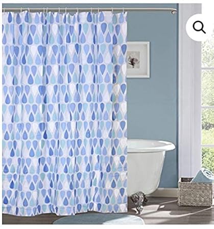 TIB PVC Waterproof Designer 7 feet Shower Curtain (1 Pcs)