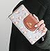 SeptCity Womens Wallet Cute Floral Soft Leather Clutch Gift for Her, 2071 (Blue)