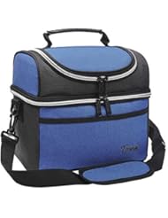 Tirrinia Insulated Lunch Bag, Leakproof Thermal Bento Lunch Box Tote for Women, Men and Kids, Adults Work Office Cooler Bag, 10.2