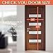 Magnetic Screen Door Black with Heavy Duty Mesh Curtain and Full Frame Velcro Fits Door Size up to 34x82 inch. Measure Your Door Size Carefully.