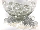 Clear transparent water gel beads, water balls, water crystals, home decor, vase filler, Christmas decor, DIY centerpieces. 10 packs of 100 gels,1000 total. Beads are tiny until soaked in water.