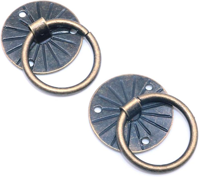 Namvo 100Pcs Iron Retro Wooden Box Handles Drawer Knobs - Image 5