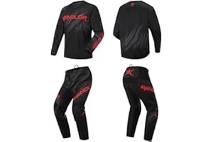 MENDLOR Motocross Jersey Pant Combo Mx Gear Set Mens Women Dirt Bike Enduro Offroad Riding Ride Racewear Racing Adult