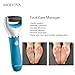 MOIVIVA Rechargeable Electric Pedicure Device Foot File Callus Remover, Waterproof Electronic Foot Care Pedicure Tools Foot Scrubber w/ Diamond Crystals Cordless 2 Callus Remover Head (Blue)
