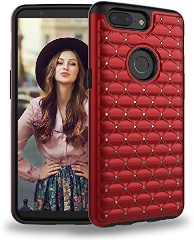 OnePlus 5T Case,Dake Dual Layer Defender Heavy Duty Shockproof Protective Case for OnePlus 5T (2017) Purple (Red)