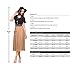 Amoretu Womens Short Sleeves Casual Classic Midi Dress for Summer Large