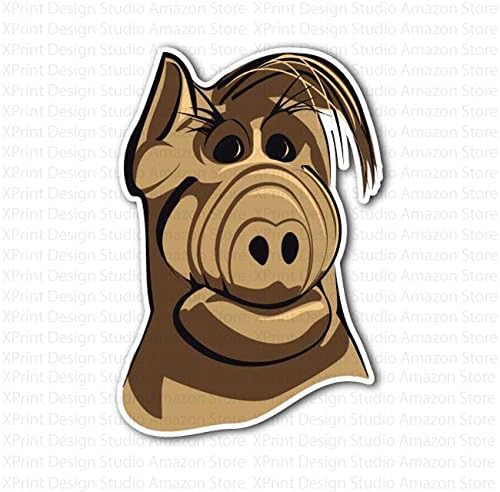 ALF Head Comedy Alien Sticker