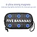 FIVE BANANAS 6.7 inch Strong Magnetic Tank Bag with Headphone Hole Phone Holder Case, Waterproof Motorcycle Bag Sportbike Powersports ATV ADV Tank bag