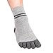HABITER Toe Socks Five Finger Athletic Running Socks For Men Women 3 Pack(multicolored)