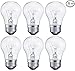 Sterl Lighting – 15 Watt 6 Pack, A15 E26 Ceiling Fan Light Bulb Replacement for Oven Bulb, Appliances Bulb, Refrigerator & Stove 3.34in 120V 90Lm 2700K Clear