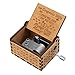 You are My Sunshine Wood Music Boxes,Laser Engraved Vintage Wooden Sunshine Musical Box Gifts for Girlfriend,Boyfriend,Family Friends,On Birthday,Festival (Husband to Wife)