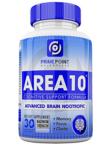 UPC 650181513464, AREA 10 Cognitive Support Advanced Scientific Nootropic Formula for Memory, Clarity and Focus, Neurological Health, and Optimal Brain Boost Function, 30 Capsules