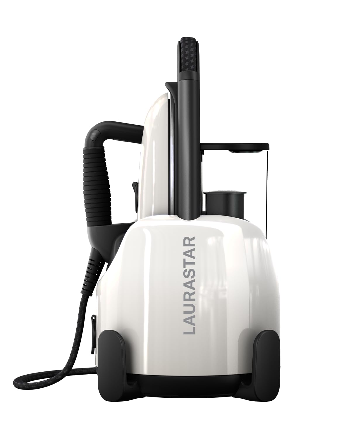Laurastar Lift Pure White, 3in1 Portable Steam Station, Irons, Steams and Purifies Clothing, Hygienic Steam, Design, Removable Water Tank, Vertical Ironing, White