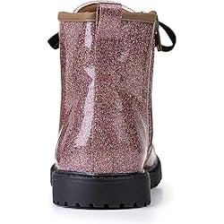 FITORY Girls/Boys Ankle Combat Boots with Side