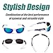 Duduma Polarized Sports Sunglasses for Men Women Running Cycling Fishing Golf Driving Shades Sun Glasses Tr90 (White/Blue)