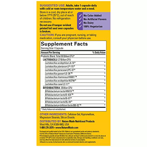 Nature Made Ultra Strength 12 Strain Digestive Probiotics, Dietary