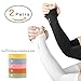 FIILINE UV Protection Long Cooling Arm Sleeves for Men & Women,Tattoo Cover Arm Warmer for Cycling, Driving, Running, Basketball, Football & Outdoor Activities