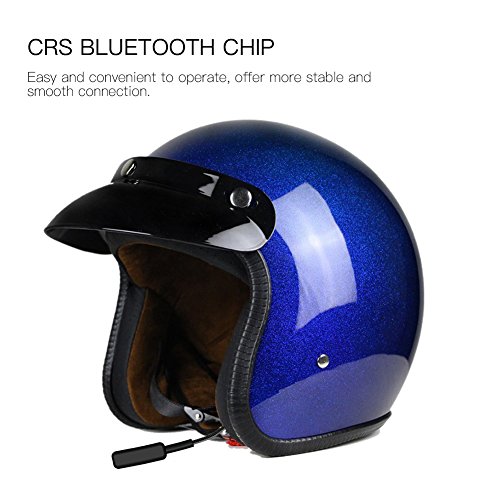 ALLCACA-Motorcycle-Helmet-Bluetooth-Headset-Wireless-Helmet-Headphone-Bluetooth-Intercom-Earphone-with-CRS-Bluetooth-Chip-Black