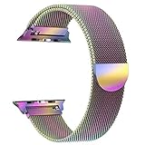 Tirnga Compatible with Apple Watch Band 38mm, iWatch Bands 38mm Milanese Loop Replacement for Series 3 2 1 Colorful