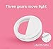 Leadpo Selfie Light Ring 36 LED for iPhone Samsung, Motorola and Other Smart Phones, 3/4-Level Brightness LED Clip On for All Smartphones/ Tablets, Great for Applying Make Up (3-Level White)