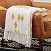 Amazon Brand – Rivet Geometric Diamond Jacquard Reversible Throw Blanket, 50