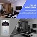 Video Doorbell 2,Pro Doorbell Camera HD WiFi Doorbell Wireless Front Door Camera with Doorbell Chime Battery Power Operated with Motion Detector Audio&Speaker for iOS&Android Phone