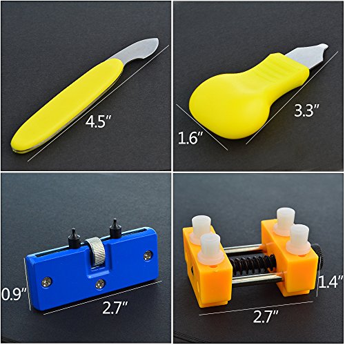 baotongle Watch Adjustable Back Remover Repair Tool Kit Opener Back Case Opener Watch Holder for Watch Repair and Battery Replacement