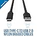 SABRENT [6 Pack 22AWG Premium 3ft USB C to USB A 2.0 Sync and Charge Cables [Black] (CB-C6X3)
