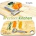 iPerfect Kitchen Ultra Sharp Stainless Steel Dual Julienne & Vegetable Peeler Complete Bundle