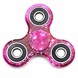 BING RUI CO- Fidget Spinner Decompression Hand Spinner Toy With Premium Hybrid Ceramic Bearing - Finger Toy, Perfect For ADD, ADHD, Anxiety, and Autism Adult Children (Red stars)